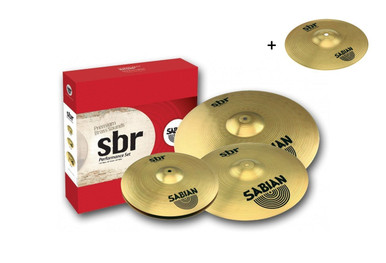 Sabian SBR Performance Cymbal Set - 14/16/20 inch - with Free 18 inch Crash