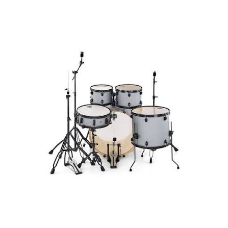 Mapex Storm 5-Piece Fusion Drum Set (20" Bass, 10/12/14" Toms, 14" Snare) with Black Hardware Iron Grey