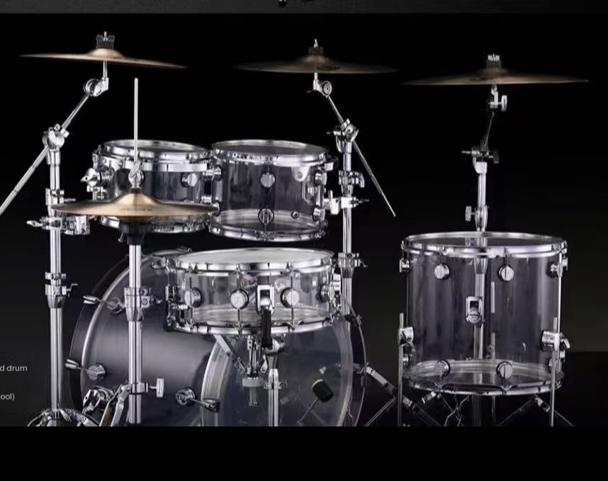 PD Crystal Series Acrylic drums
