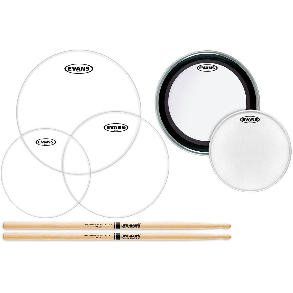 Evans EPP-AMUP-SI-5A American Upgrade Standard Pack Drumheads
